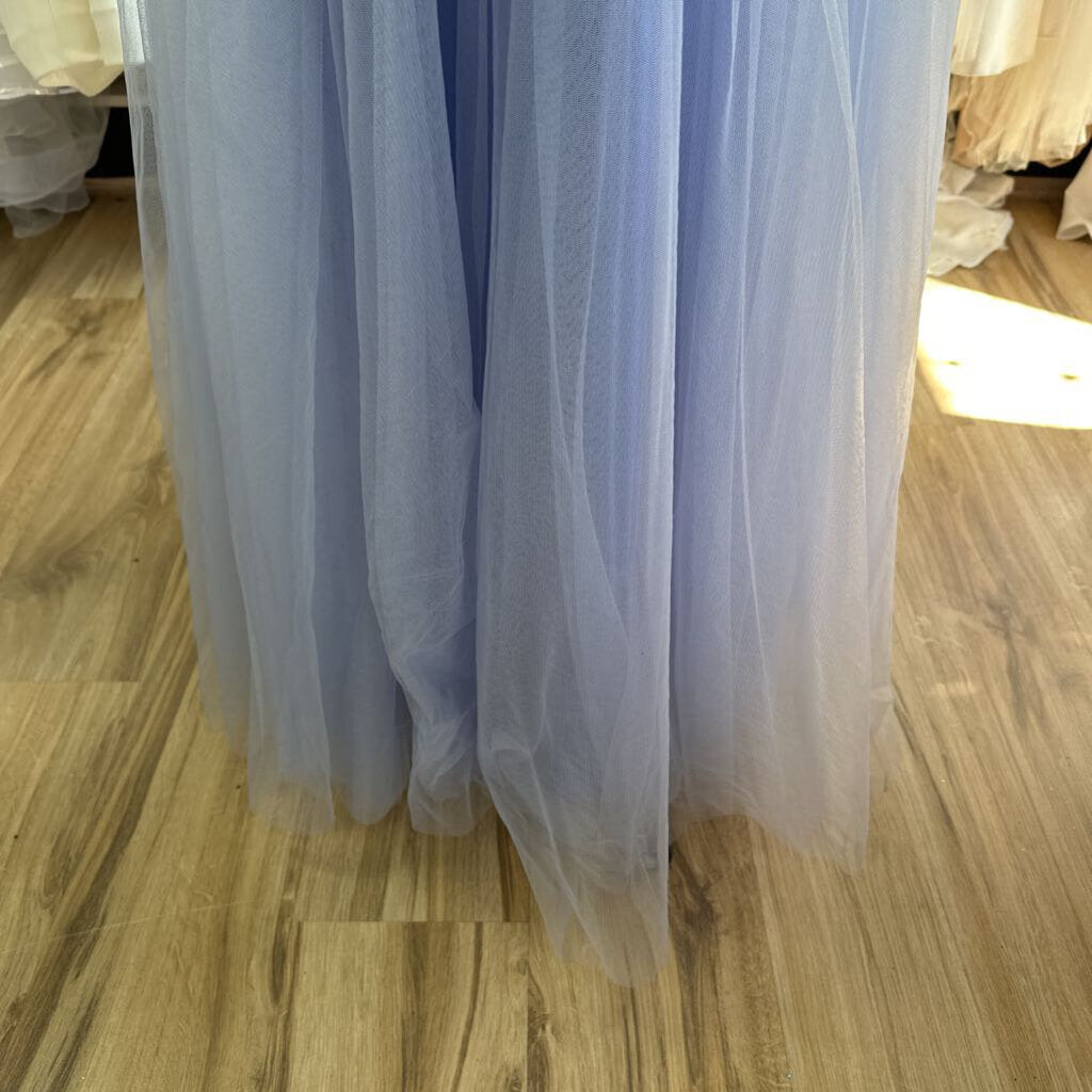 Blush Prom Beaded Top Tulle Long Formal Dress 8