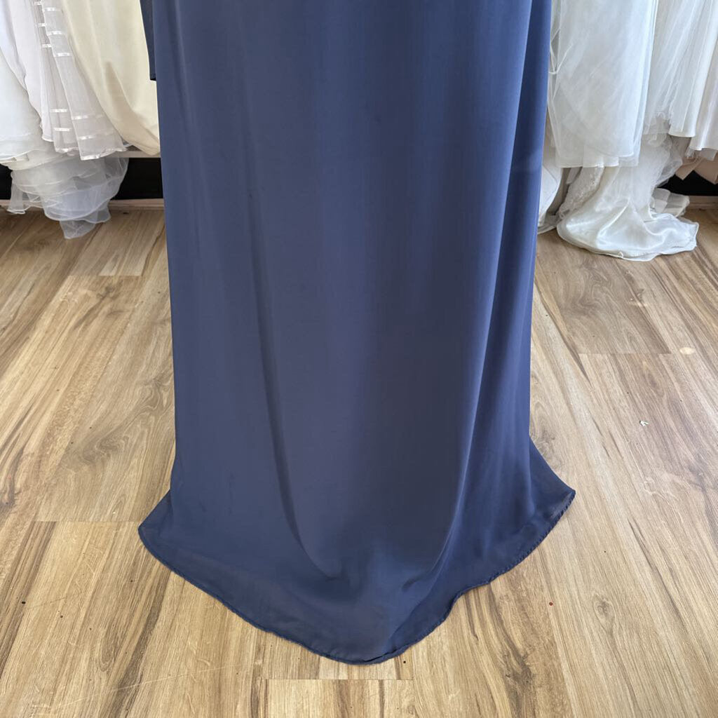 JJs House Sequined Cape Long Dress Medium