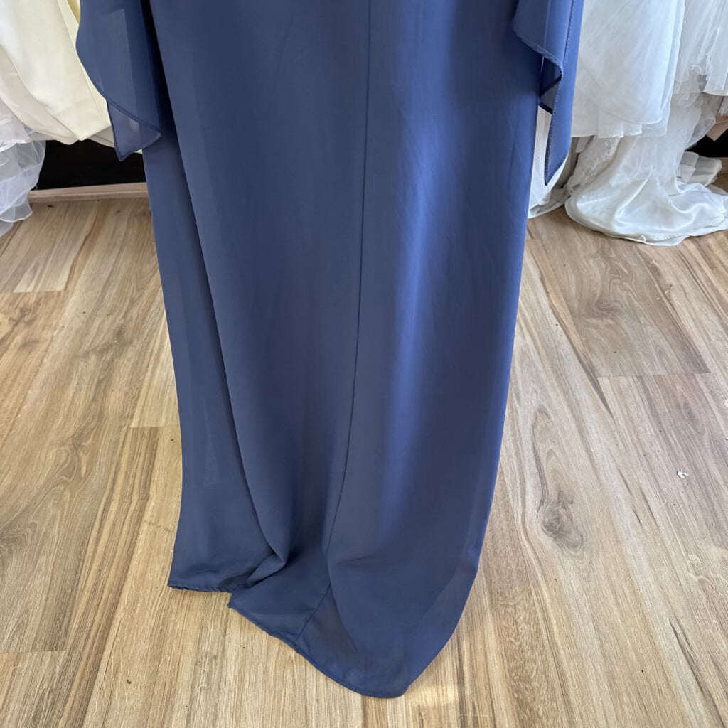 JJs House Sequined Cape Long Dress Medium