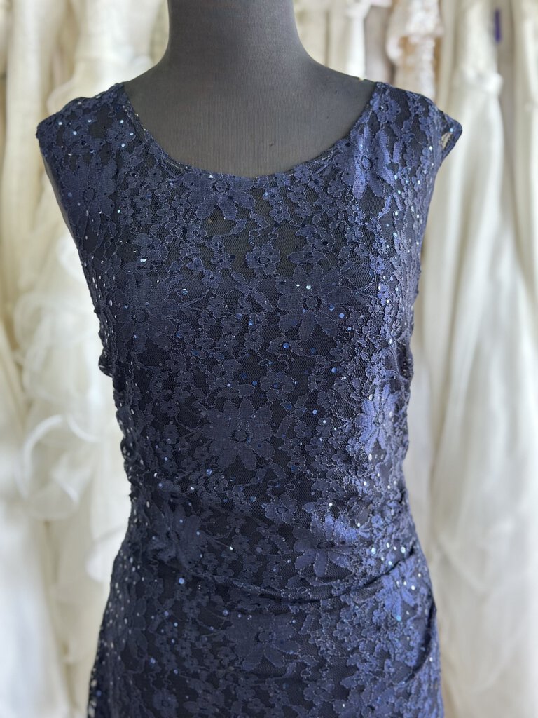 Connected Apparel Sequin Lace Long Dress 14