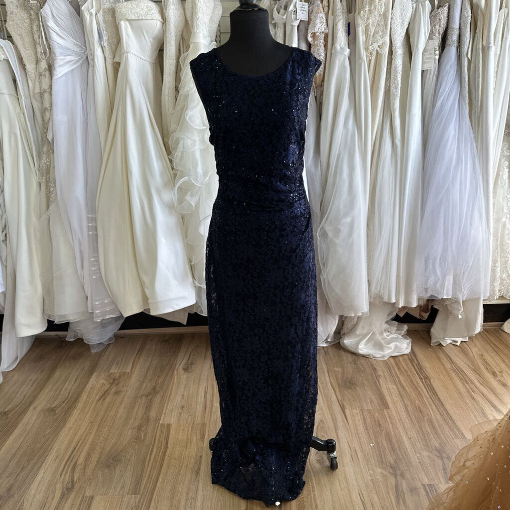 Connected Apparel Sequin Lace Long Dress 14