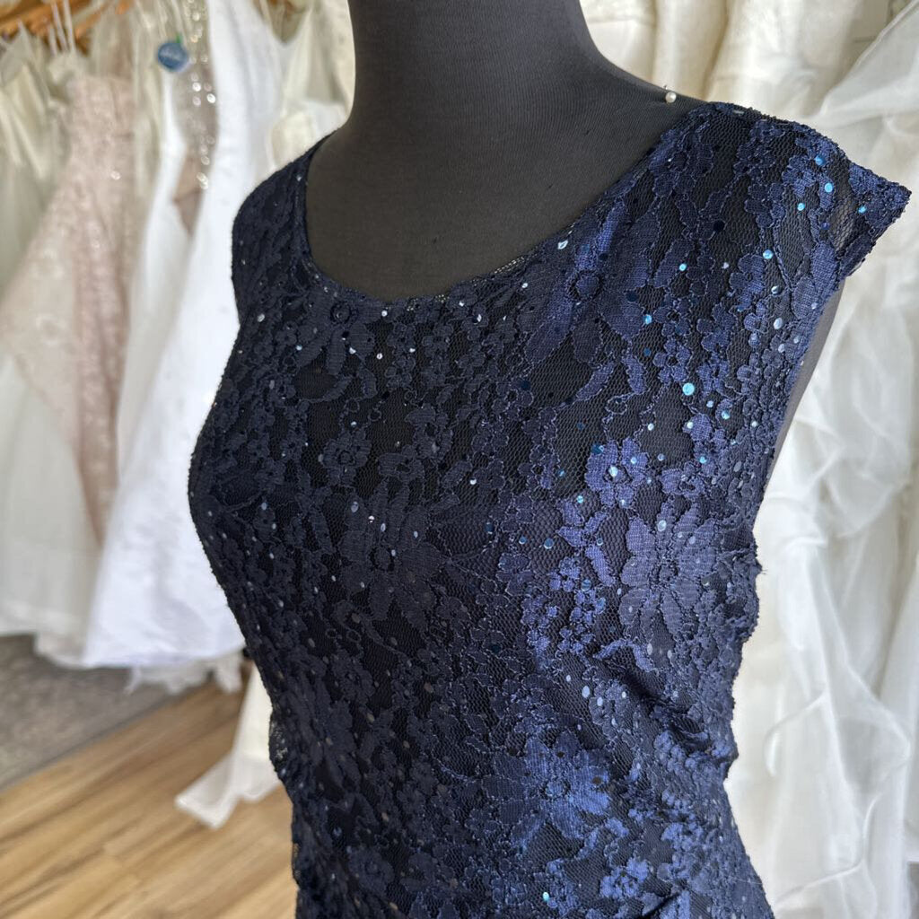 Connected Apparel Sequin Lace Long Dress 14