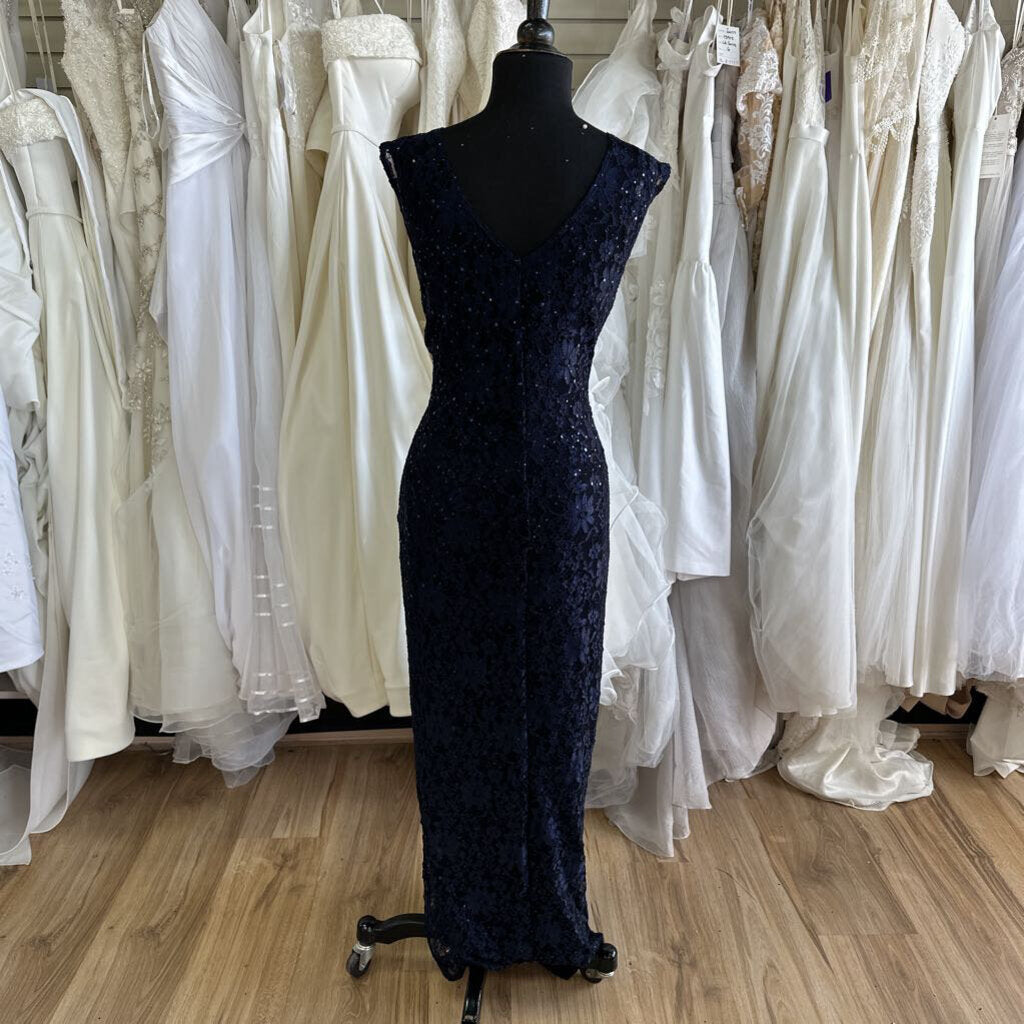 Connected Apparel Sequin Lace Long Dress 14