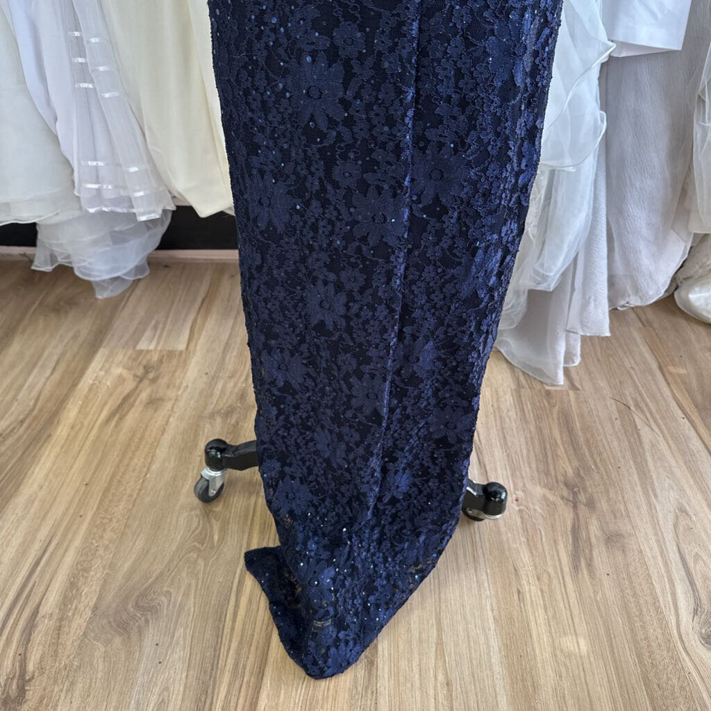 Connected Apparel Sequin Lace Long Dress 14