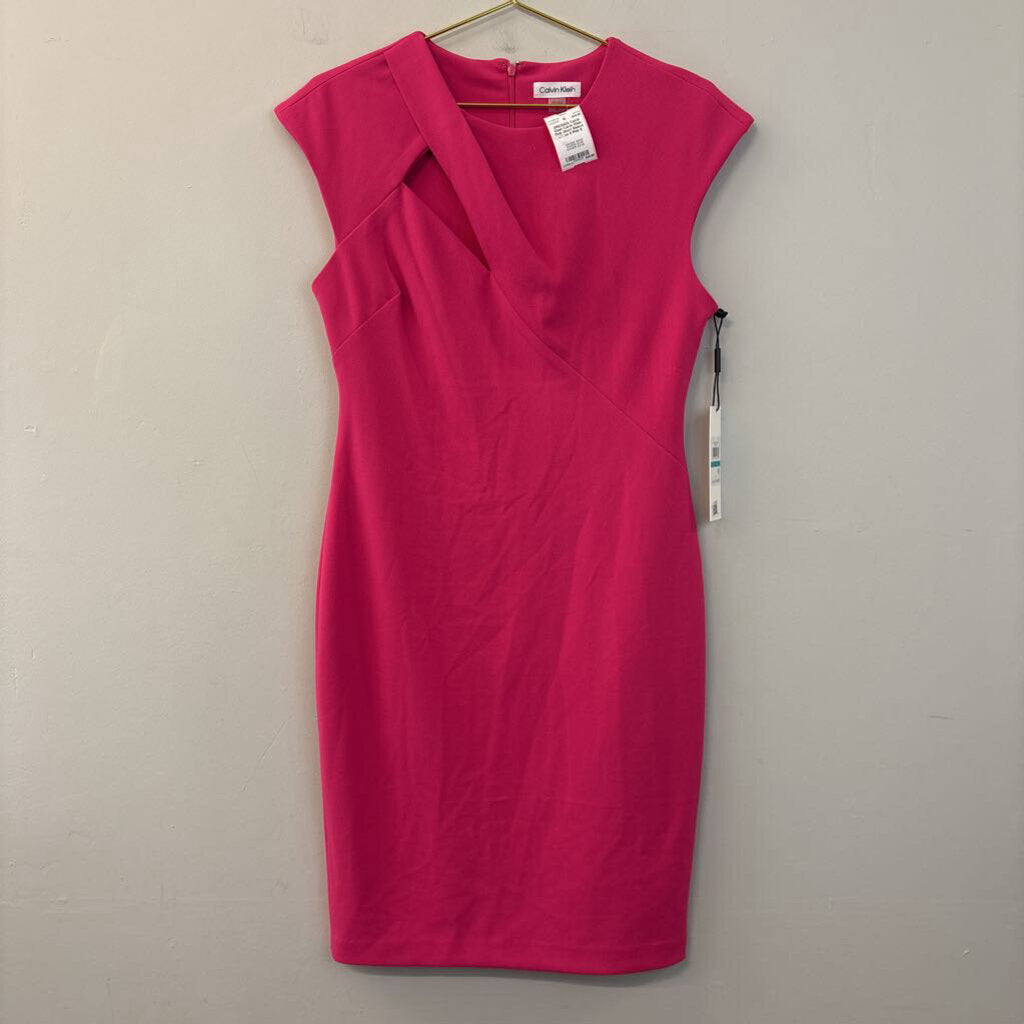Calvin Klein Pink Short Sleeve Dress 8