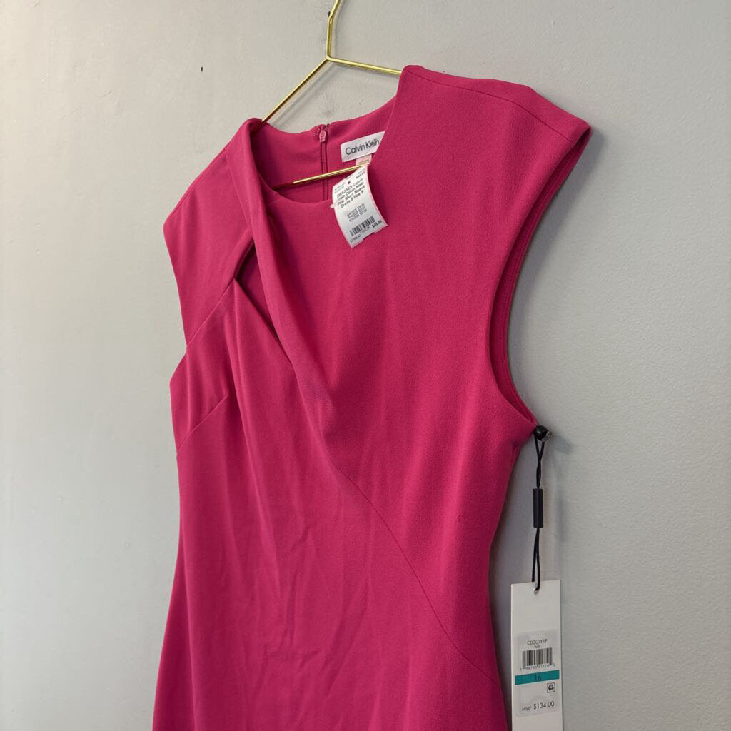 Calvin Klein Pink Short Sleeve Dress 8