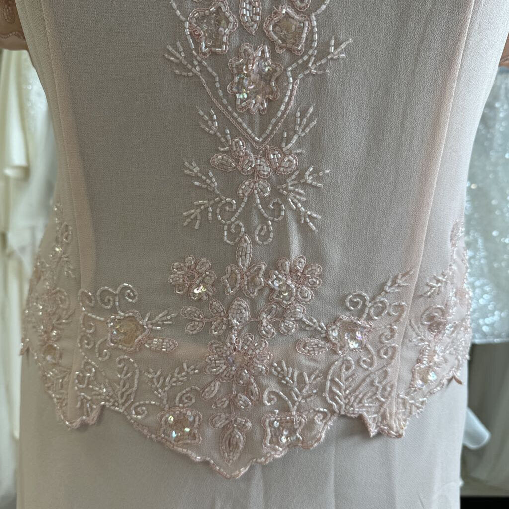 Vintage Rohmans Beaded Tea Length Dress 18W