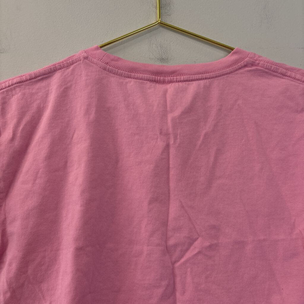 As Colour Pink Cropped 'barre energy' Graphic Tee Medium
