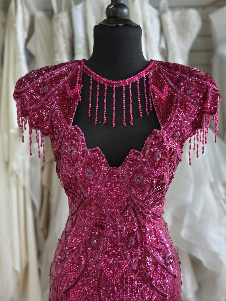Vintage Sean Beaded and Sequined Dress Extra Small