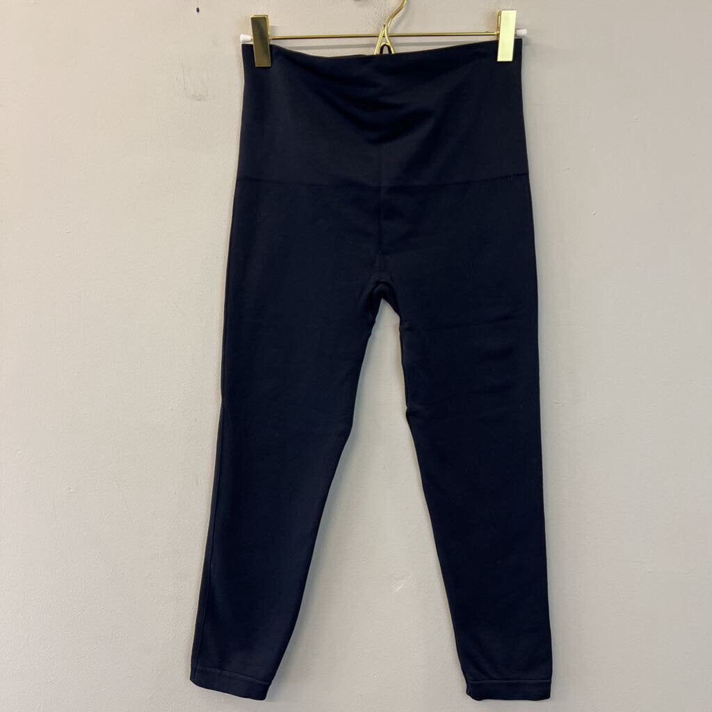 Spanx Navy Cropped Leggings Large