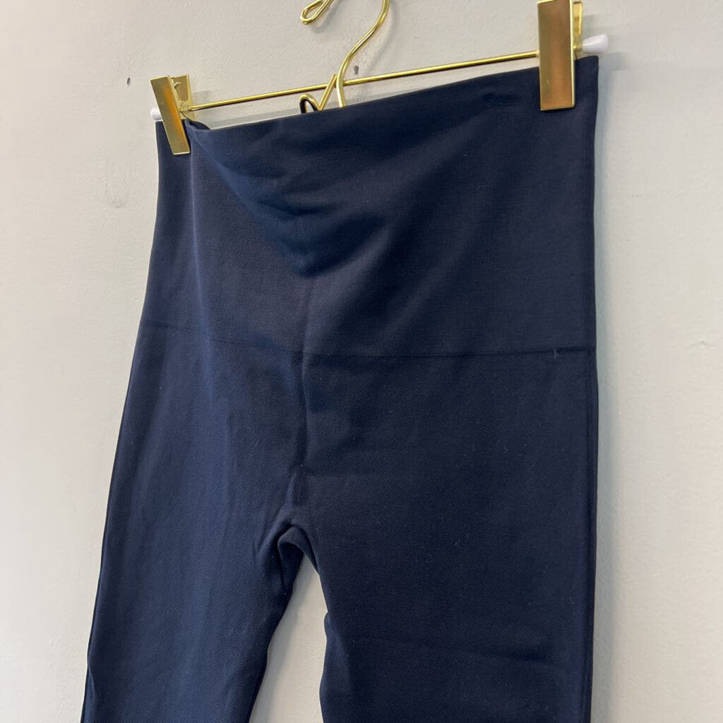 Spanx Navy Cropped Leggings Large