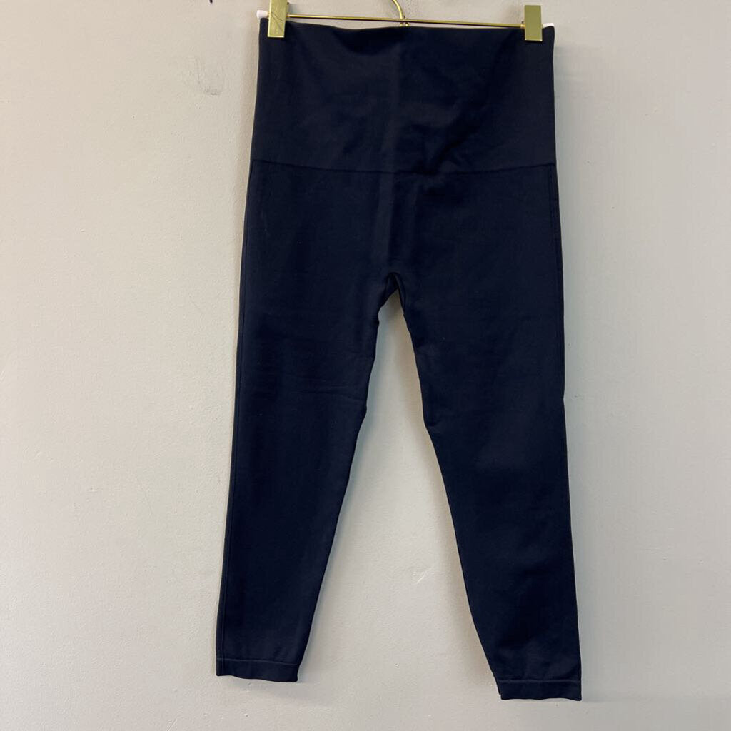 Spanx Navy Cropped Leggings Large