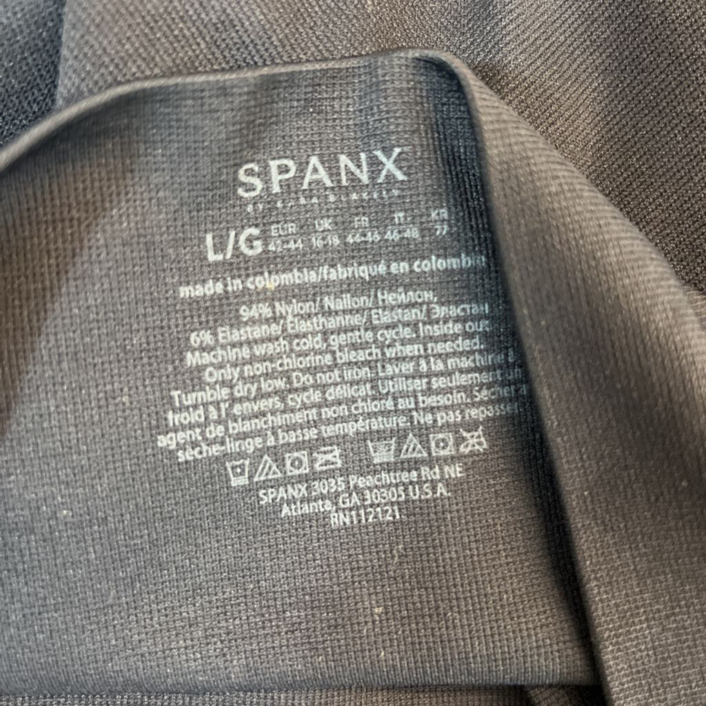 Spanx Navy Cropped Leggings Large