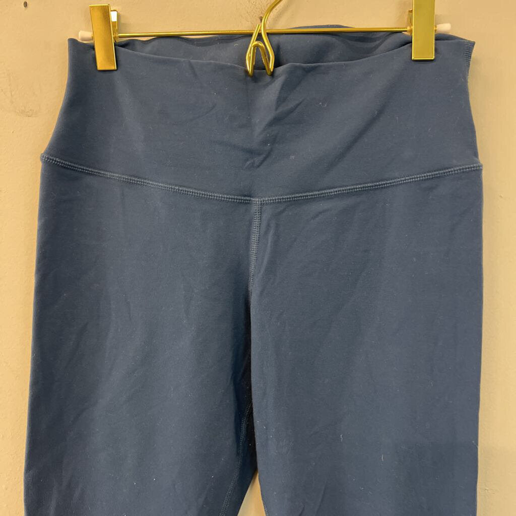 Alo Blue Cropped Athletic Leggings Large