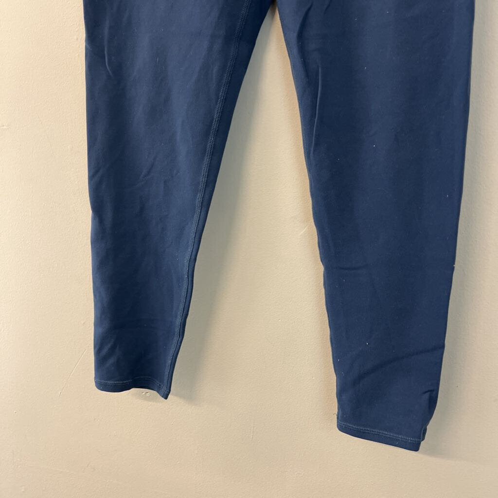 Alo Blue Cropped Athletic Leggings Large