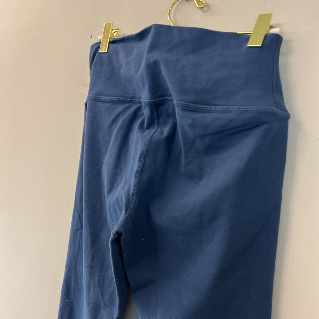 Alo Blue Cropped Athletic Leggings Large