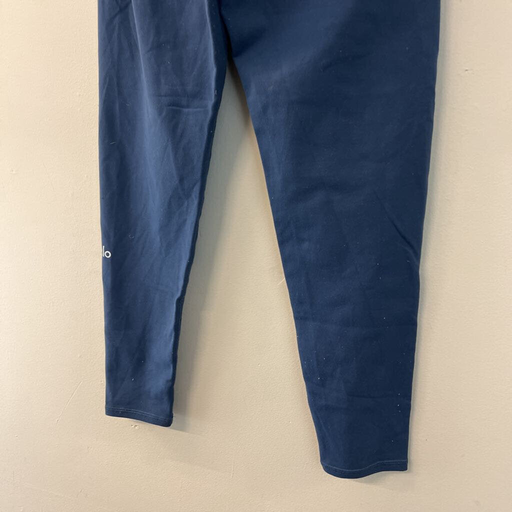 Alo Blue Cropped Athletic Leggings Large