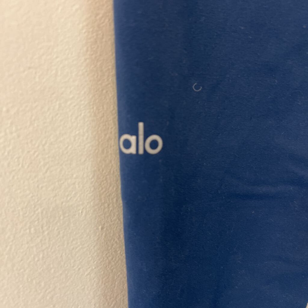 Alo Blue Cropped Athletic Leggings Large