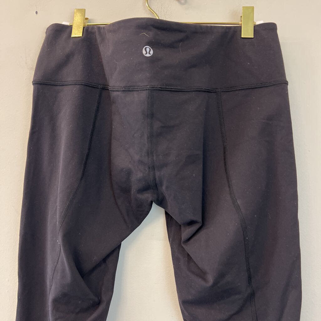 Lululemon Black Ruched Side Detail Full Length Leggings 10
