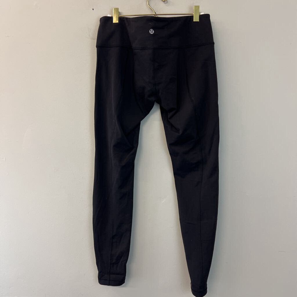Lululemon Black Ruched Side Detail Full Length Leggings 10