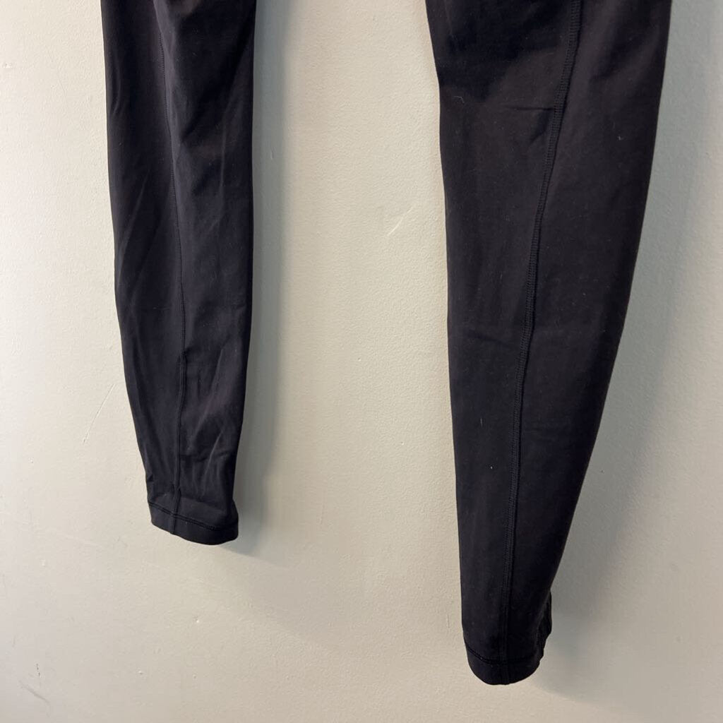 Lululemon Black Ruched Side Detail Full Length Leggings 10