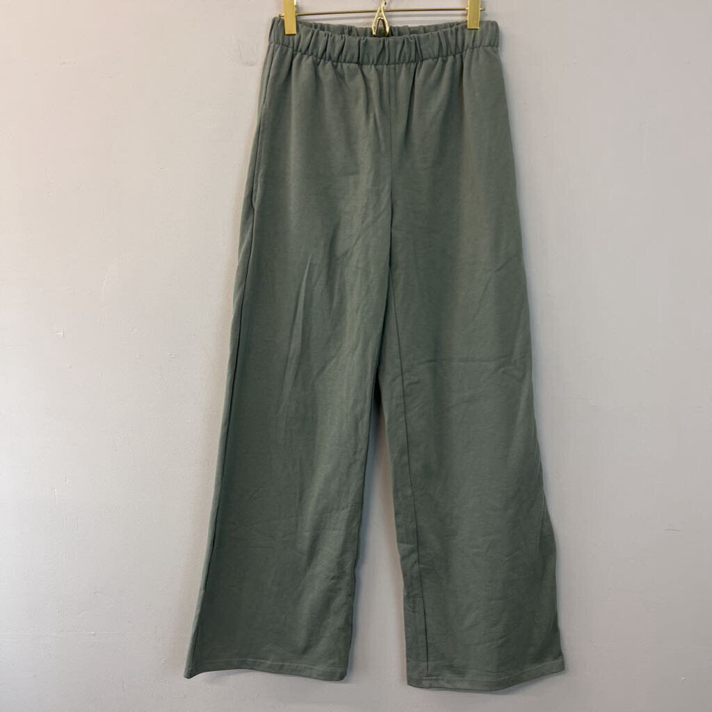 Forever 21 Green High Waisted Cotton Pants Small