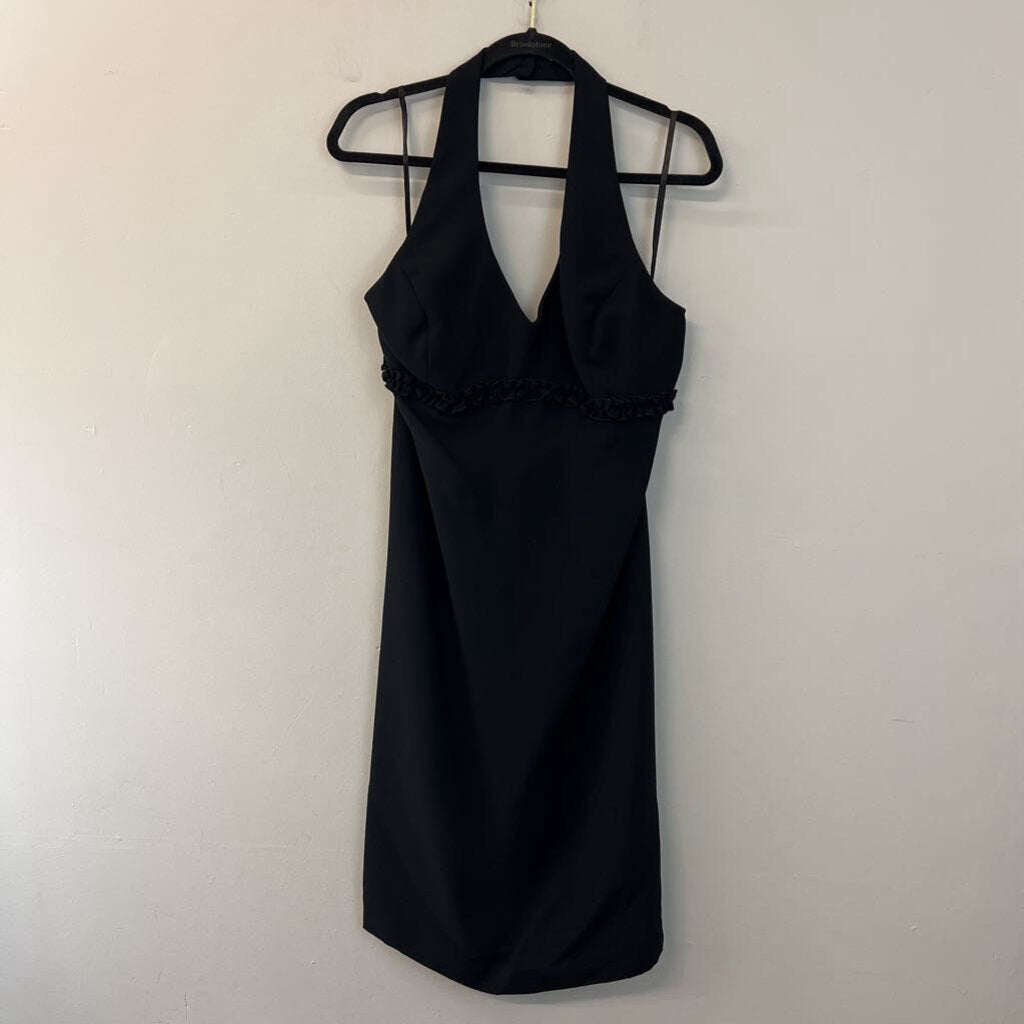 Amanda Smith Black Halter Neck Midi Dress 14