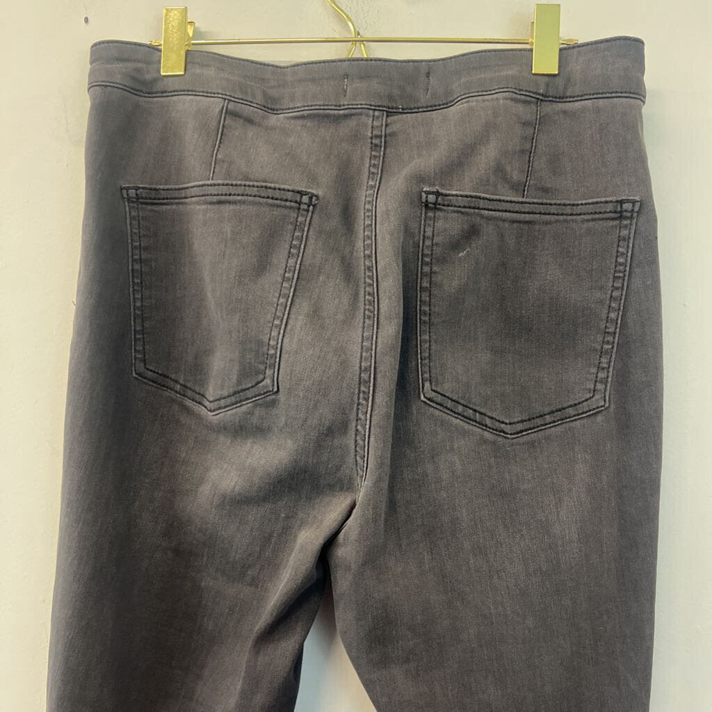 We The Free Black Denim Flare Leg Pants 30