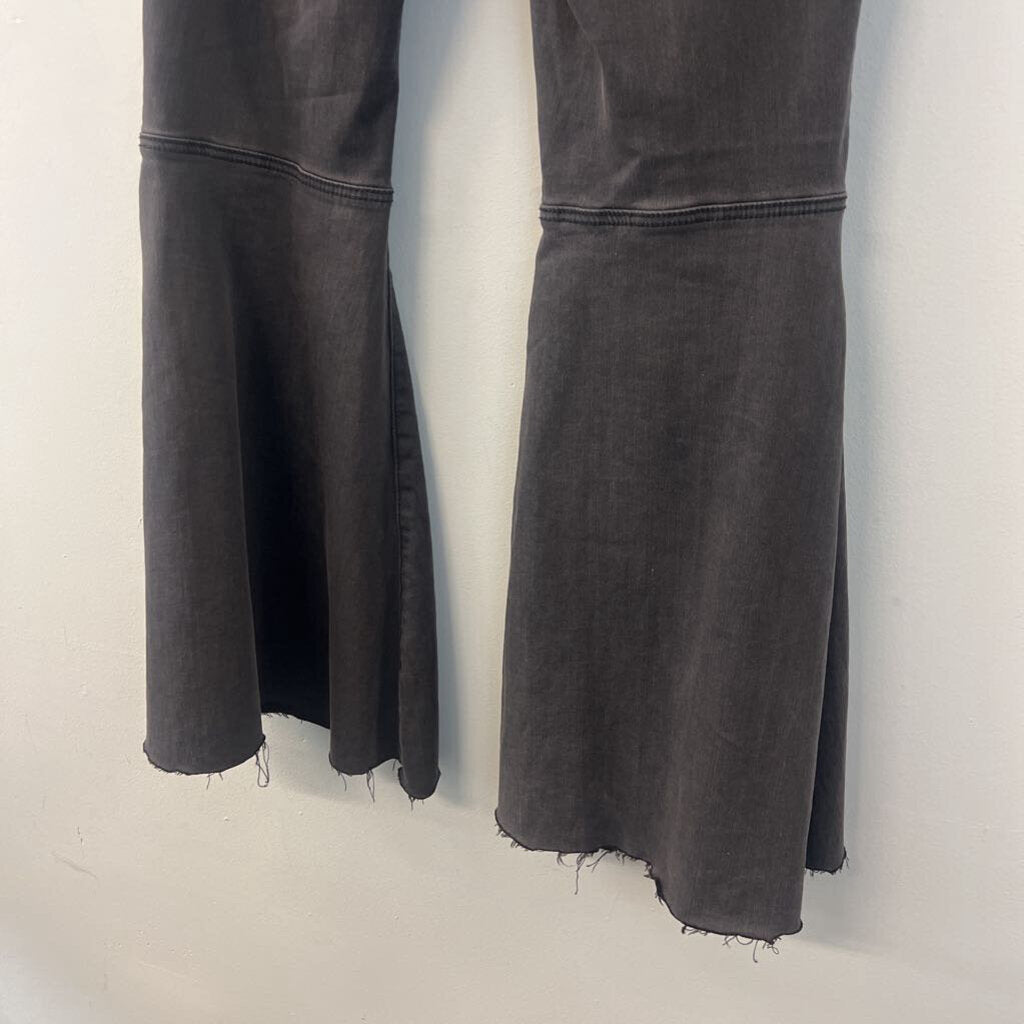 We The Free Black Denim Flare Leg Pants 30