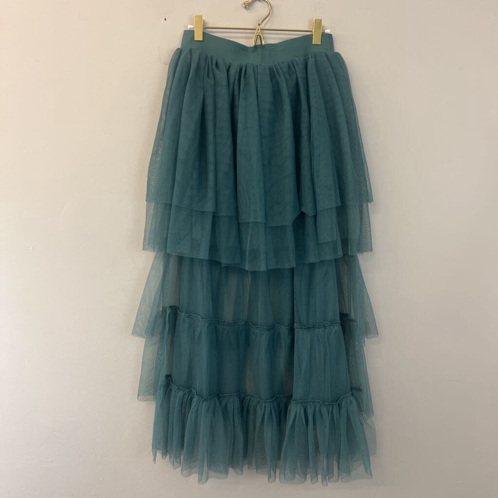 Sincerely Jules Green Tulle High Low Skirt Large