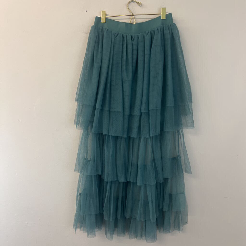 Sincerely Jules Green Tulle High Low Skirt Large