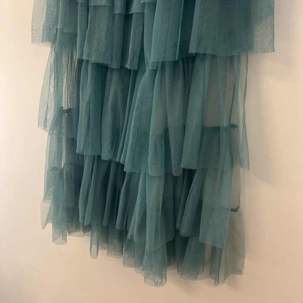 Sincerely Jules Green Tulle High Low Skirt Large