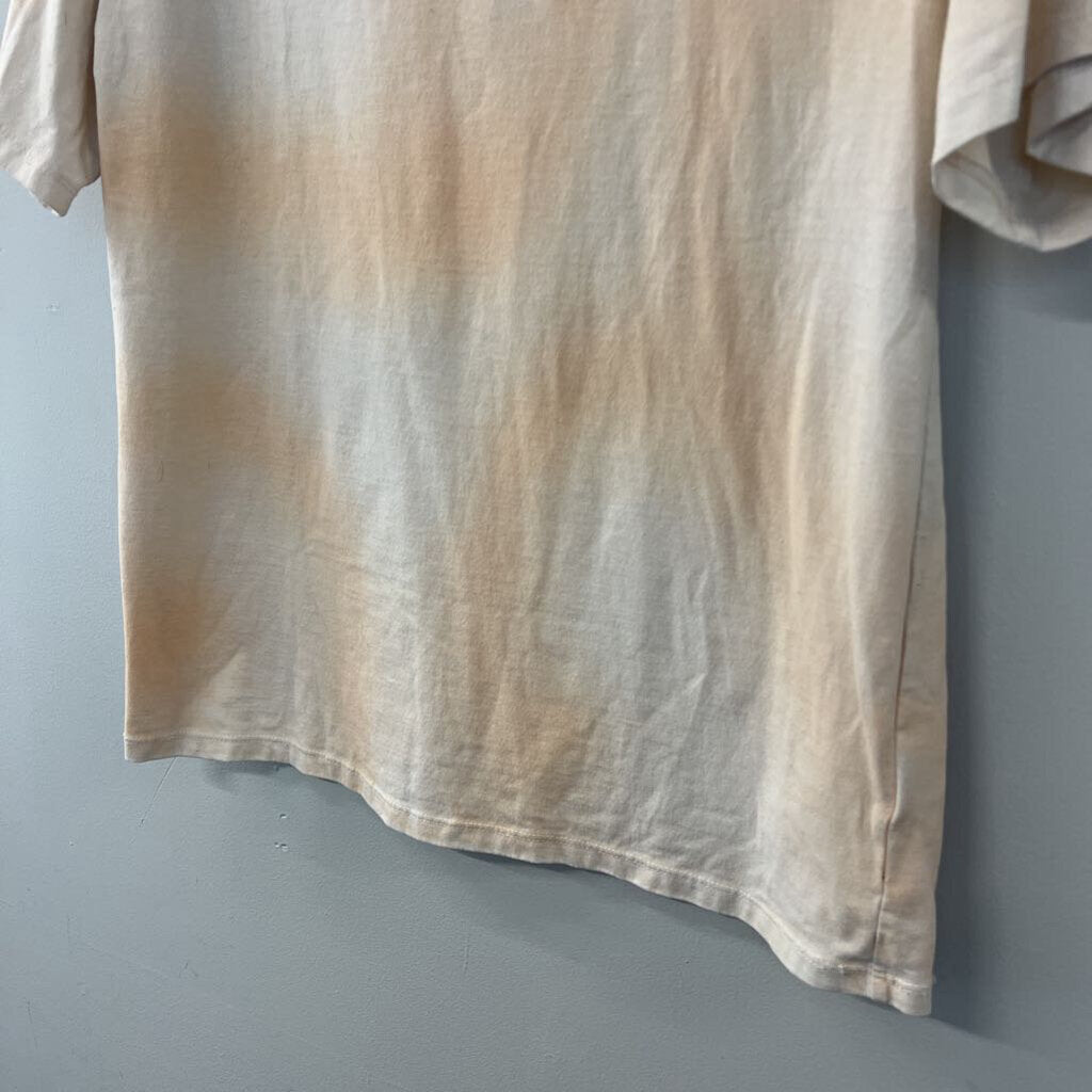 The North Face Orange/ Yellow Short Sleeve Logo Tee Small