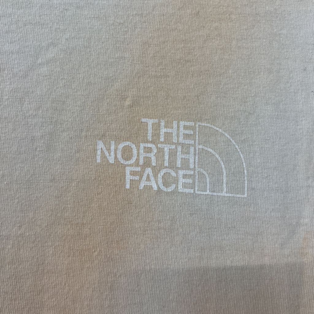 The North Face Orange/ Yellow Short Sleeve Logo Tee Small