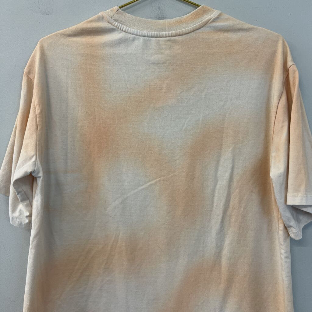 The North Face Orange/ Yellow Short Sleeve Logo Tee Small