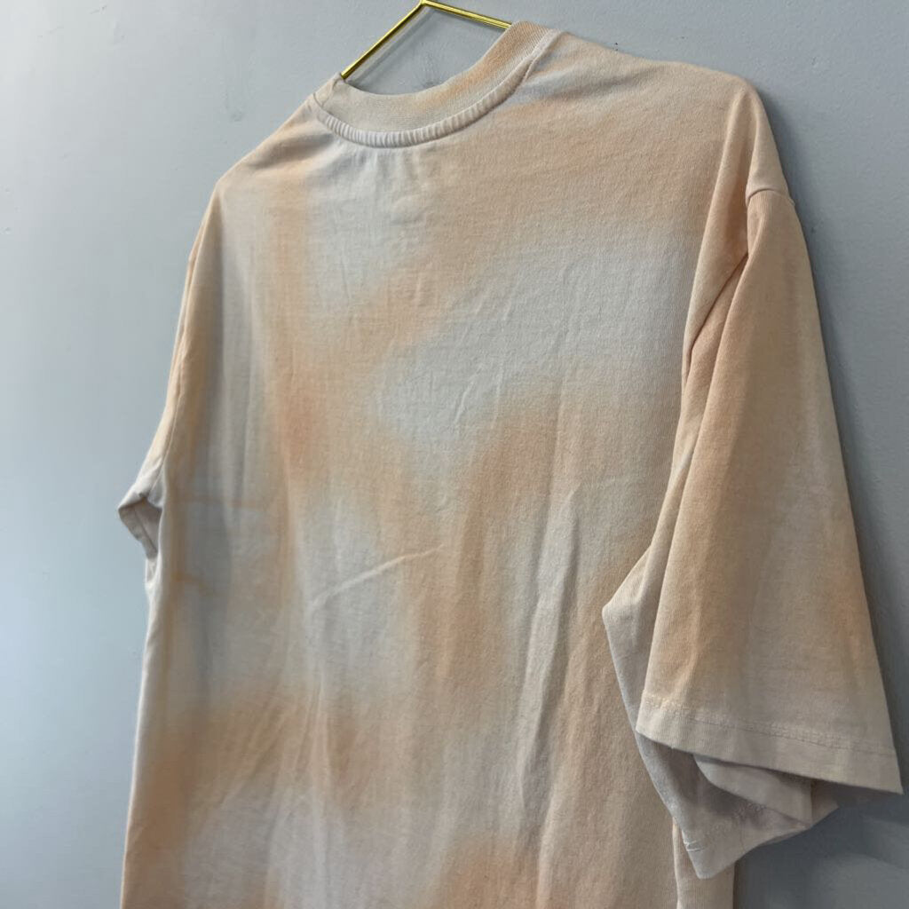The North Face Orange/ Yellow Short Sleeve Logo Tee Small