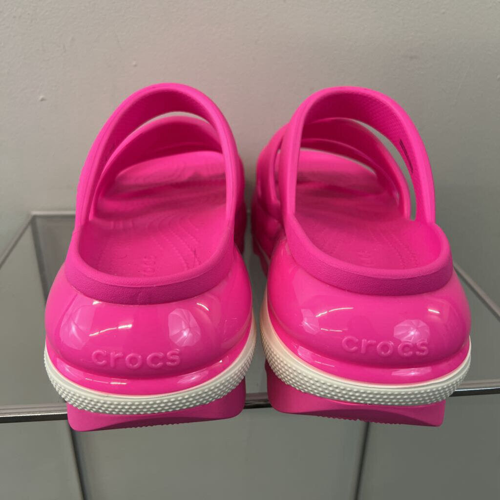 Crocs Pink Mega Crush Triple Strap Platform Sandals 11