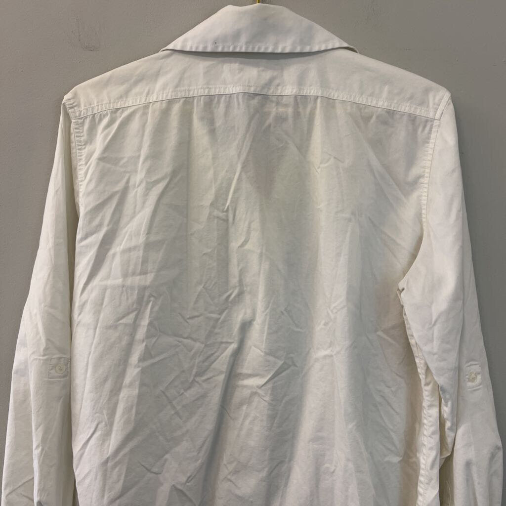 Chicos White Long Sleeve Button Down Top 2