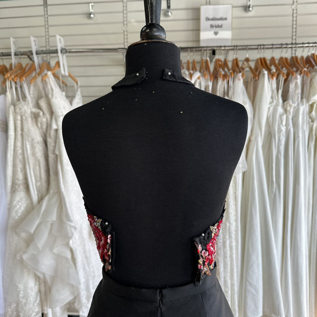 Camille Embroidered Top Two Piece Long Formal 2