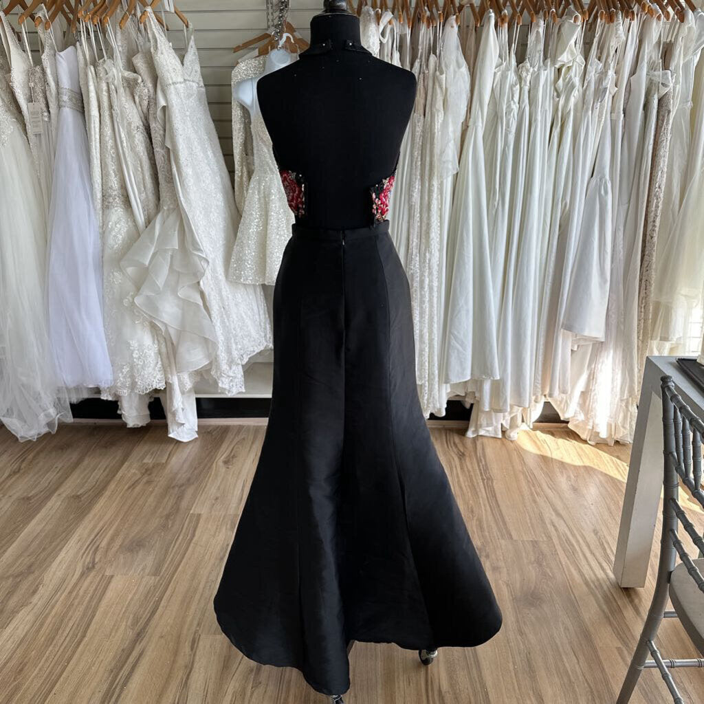 Camille Embroidered Top Two Piece Long Formal 2