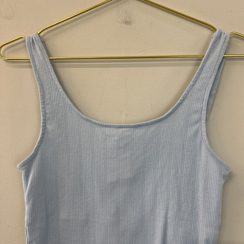 Aeropostale Blue Pleated Top Tank Top Medium