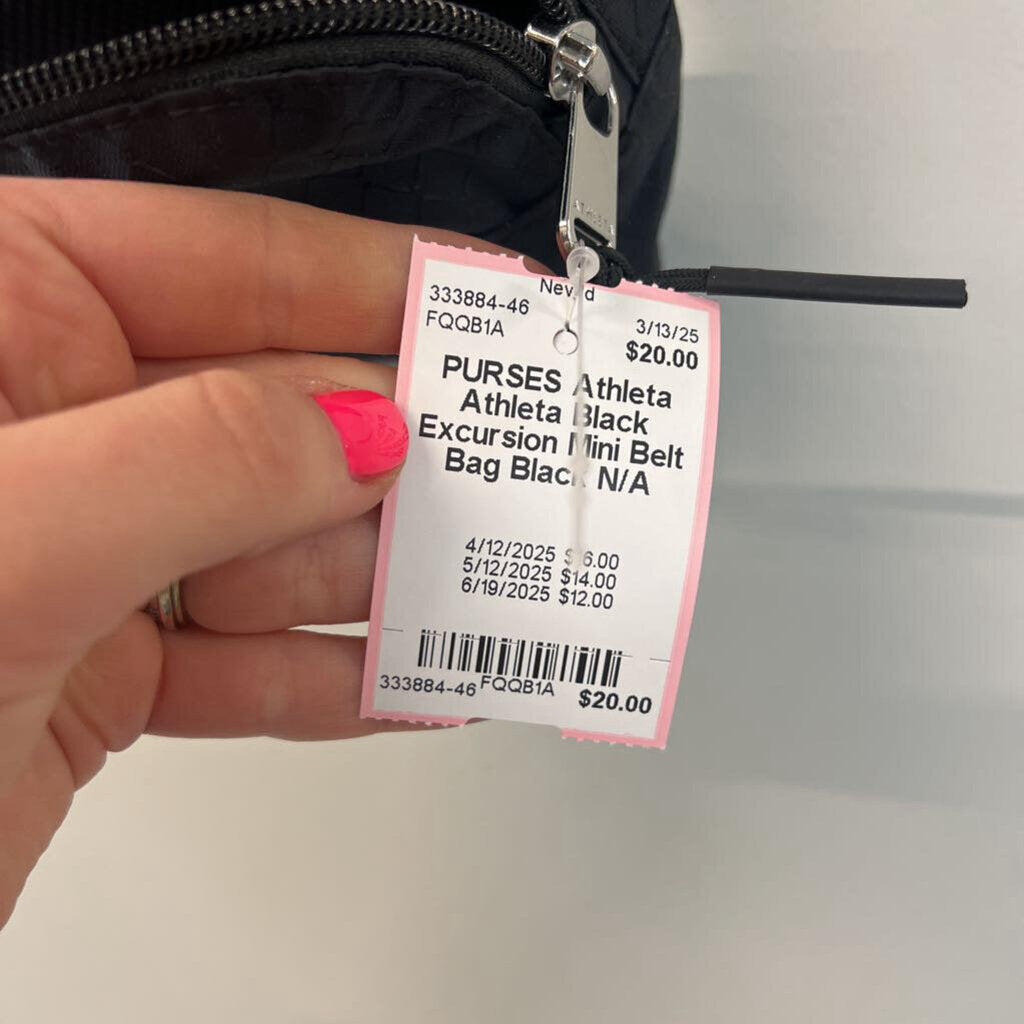 Athleta Black Excursion Mini Belt Bag