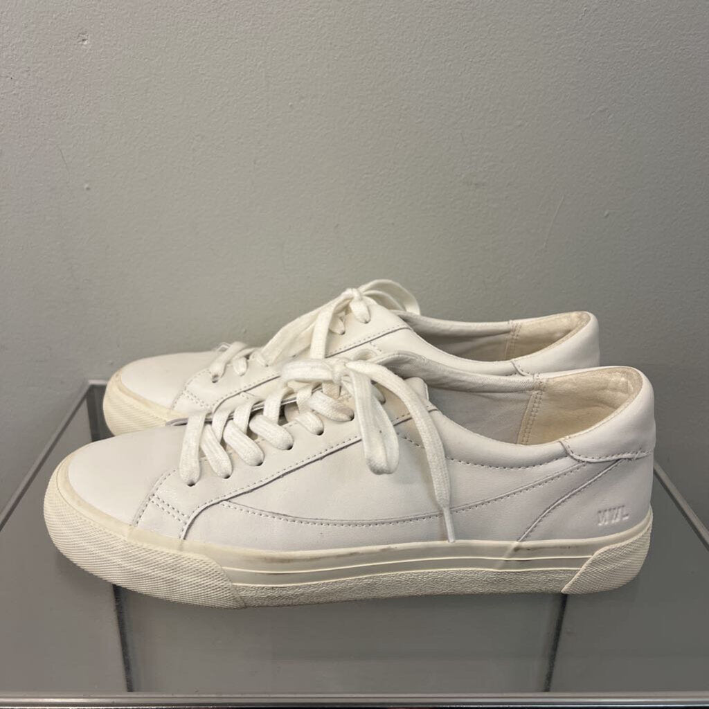 Madewell White Sidewalk Leather Low Top Sneakers 9