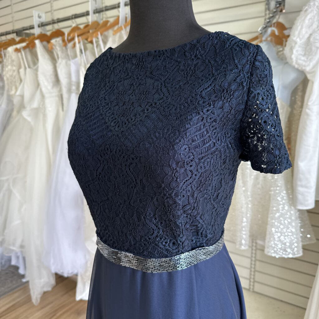 Jade by Jasmine Lace Top Belted Dress 12