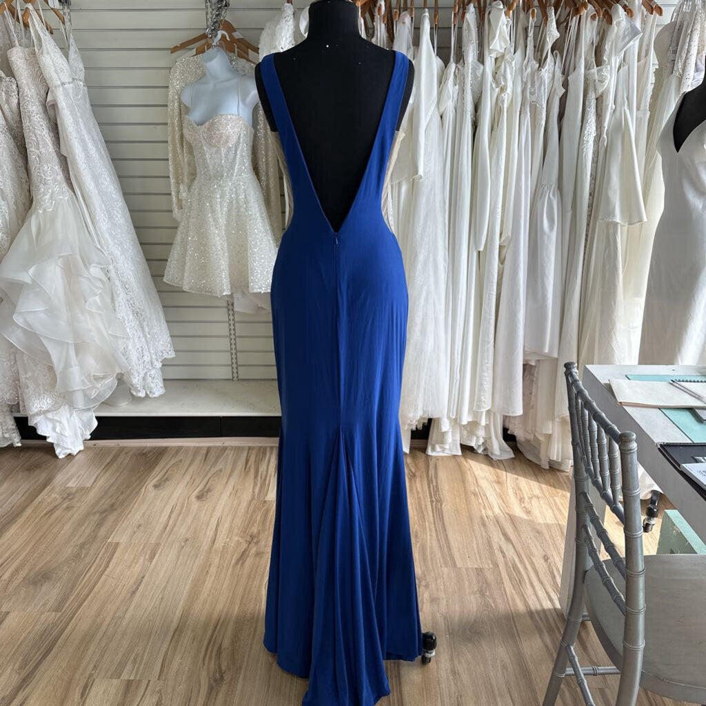 Jovani High Neck Jersey Long Dress 8