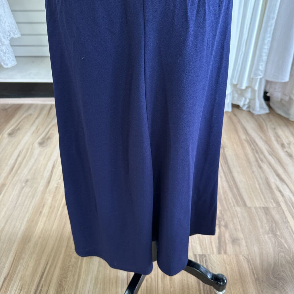 My Michelle Jersey Rhinestone Halter Long Dress 1