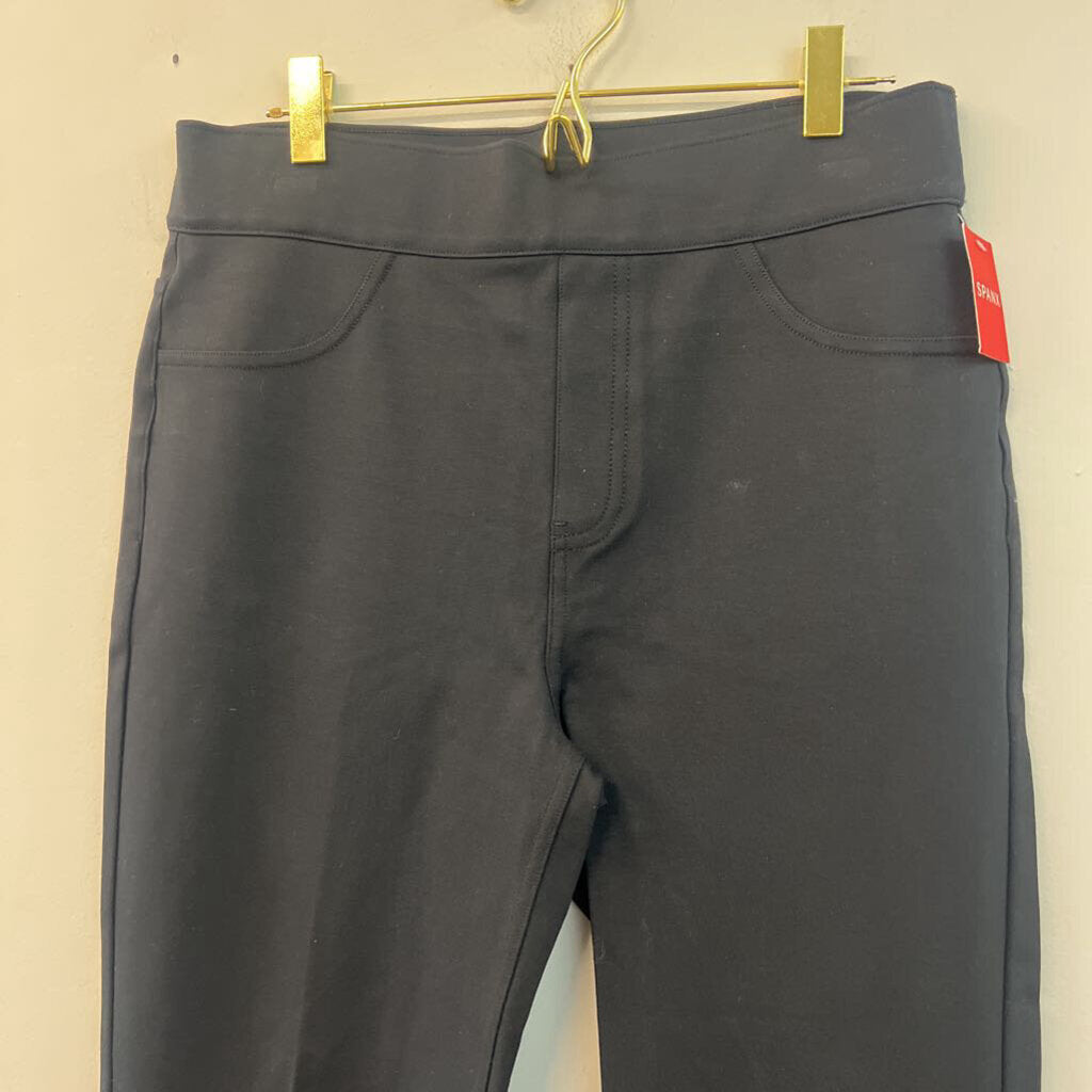 Spanx Black Cropped Flare Pants Large