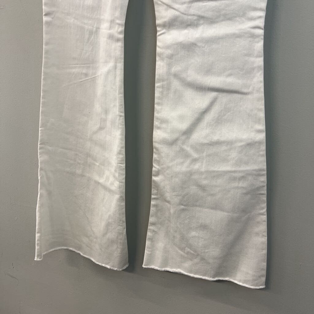 Tinseltown White High Rise Flare Pull On Jeans 11