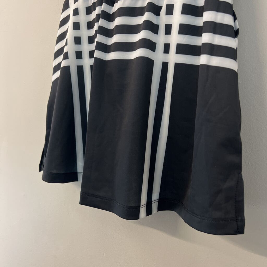 21 Grams Black/ White Print Athletic Skort Small