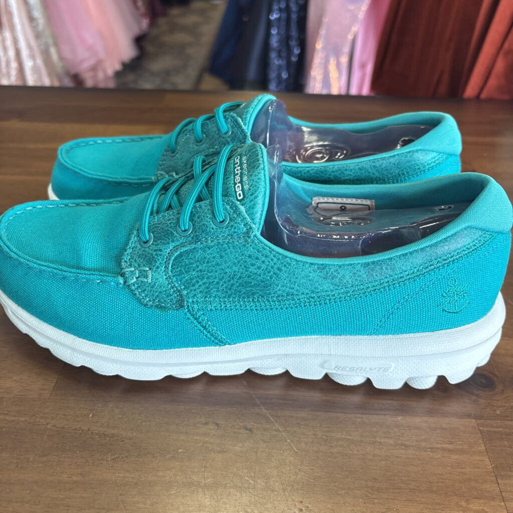 Skechers On The Go Turquoise Go Walk Seaside Shoes 9